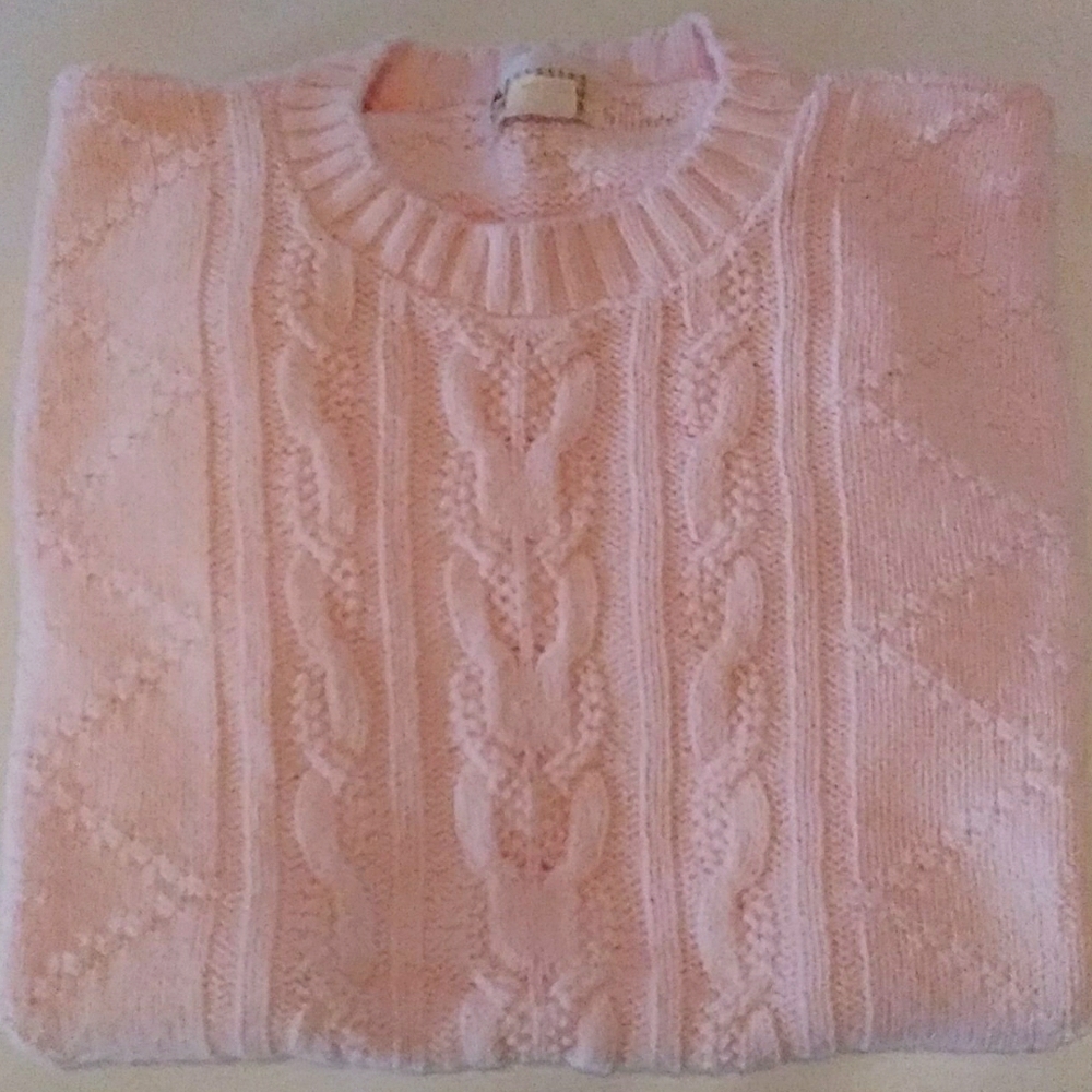 Pink Short Sleeve Sweater